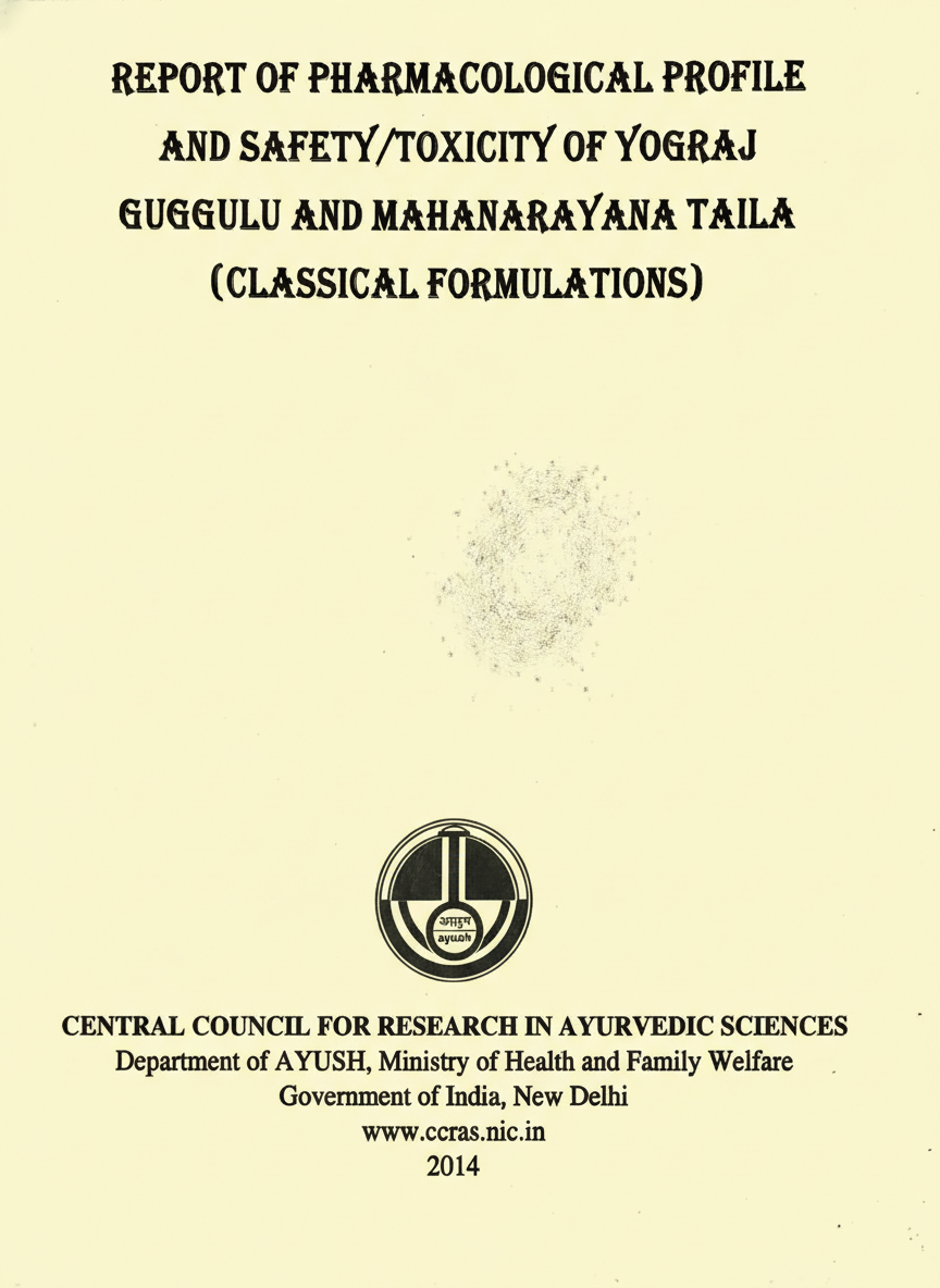 Report of Pharmacological Profile and Safety / Toxicity of Yogaraj Guggulu & Mahanarayana Taila (Classical Formulation) - Image 2