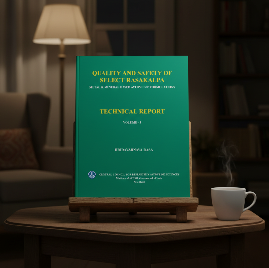 Quality and Safety of Select Rasakalpa -Metal & Mineral Based Ayurvedic Formulations (Hridayarnava Rasa) - Volume 3